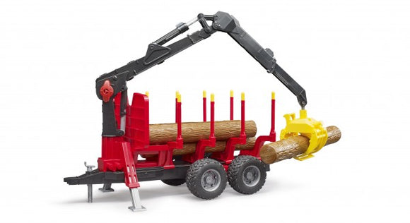 Forestry Trailer with Loading Crane