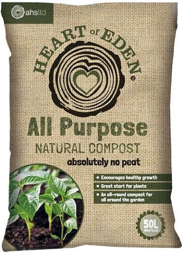 Heart of Eden All Purpose Peat Free Compost 50lt