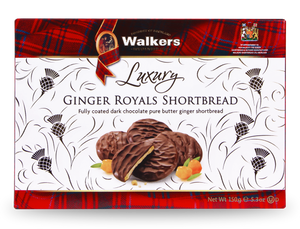 Walkers Ginger Royals Shortbread 150g