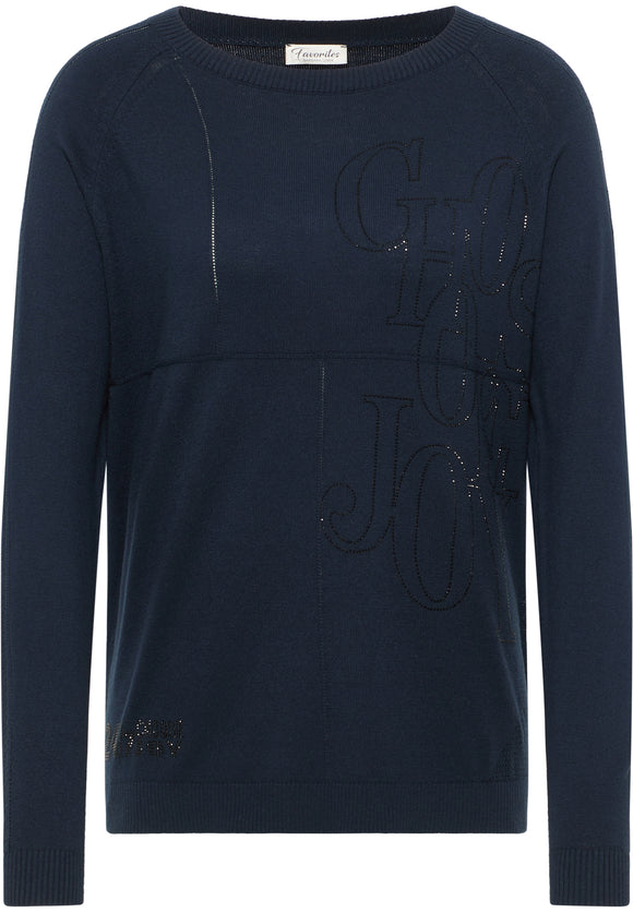 Barbara Lebek Navy Pullover