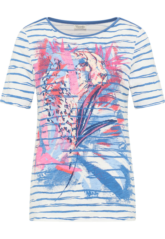 Barbara Lebek Blue Stripe T-Shirt