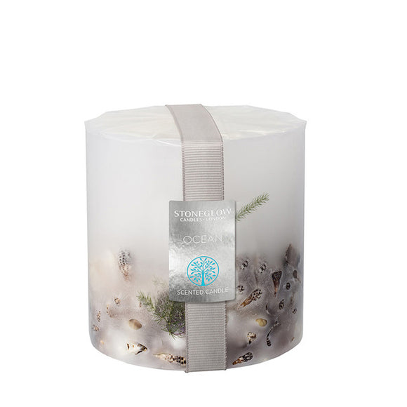 Nature's Gift - Ocean - Scented Candle - Inclusion Pillar