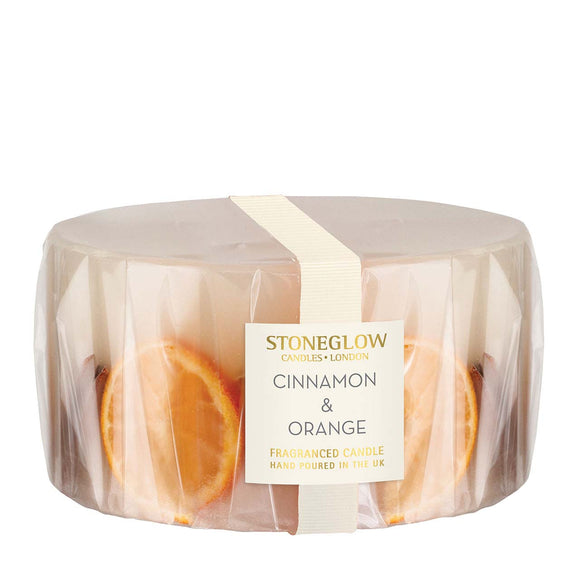 Seasonal Collection - Cinnamon & Orange - Scented Candle - 3-Wick Pillar