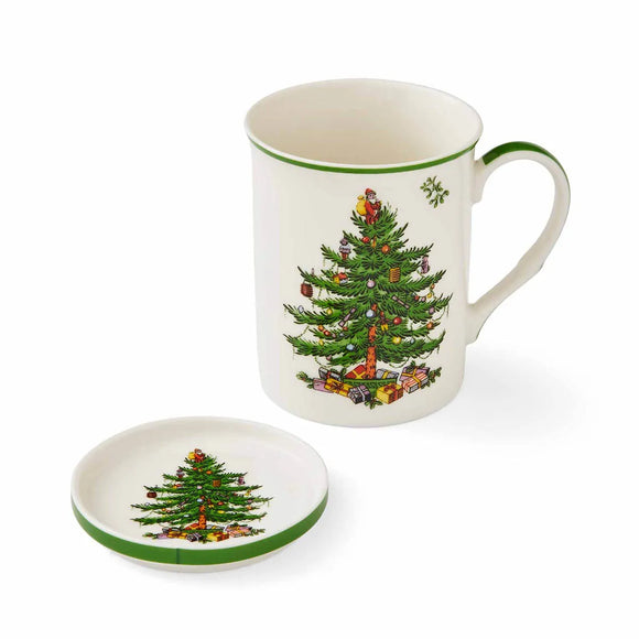 Christmas Tree Mug & Coaster Set