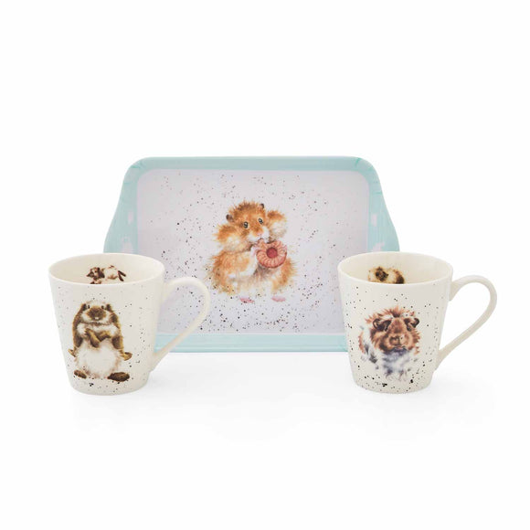 Wrendale Hamster Mug & Tray Set