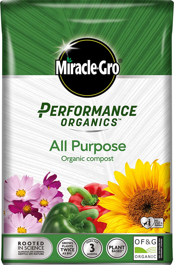 Miracle-Gro Perform Organic All Purpose Compost 40L