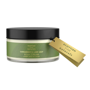 Scottish Fine Naturals Corriander & Lime-Body Cream 200ml Jar