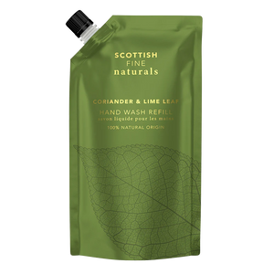 Scottish Fine Naturals Corriander & Lime- Hand Wash Refill 600ml Pouch