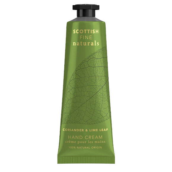 Scottish Fine Naturals Corriander & Lime- Hand Cream 30ml Tube