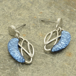 Blue And Silver Earings