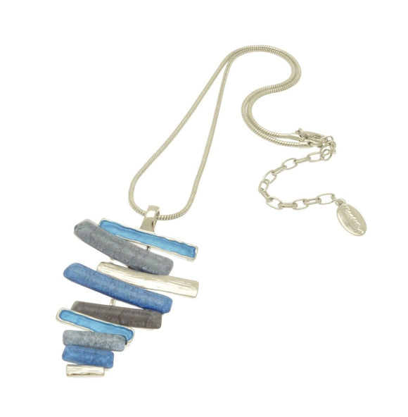 Blue Layered Mix Necklace