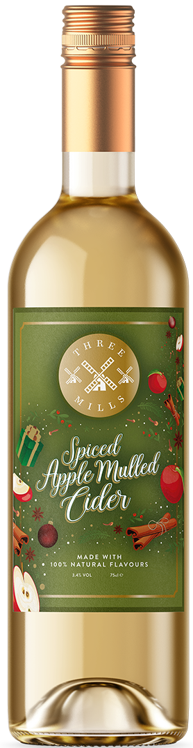 Three Mills Spiced Apple Mulled Cider 75cl