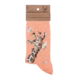 Giraffe Sock - Flowers