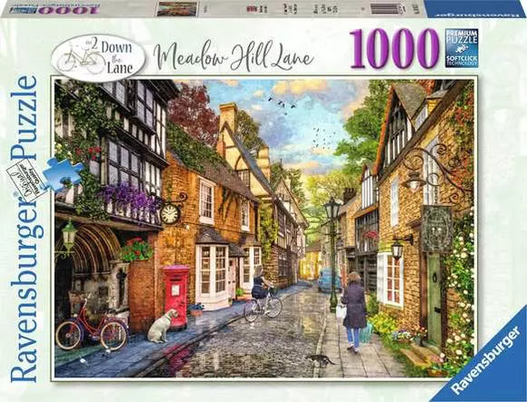 Jigsaw Puzzle Down the Lane No.2, Meadow Hill Lane - 1000 Pieces Puzzle