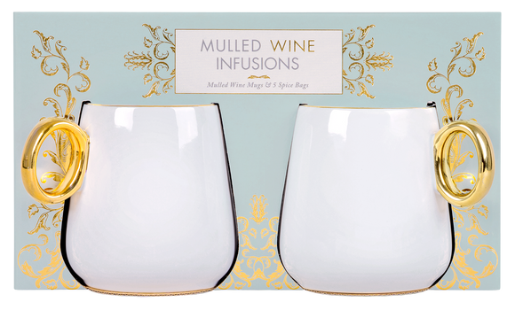Mulled Wine Infusions Mugs 2pk & 5 spice bags