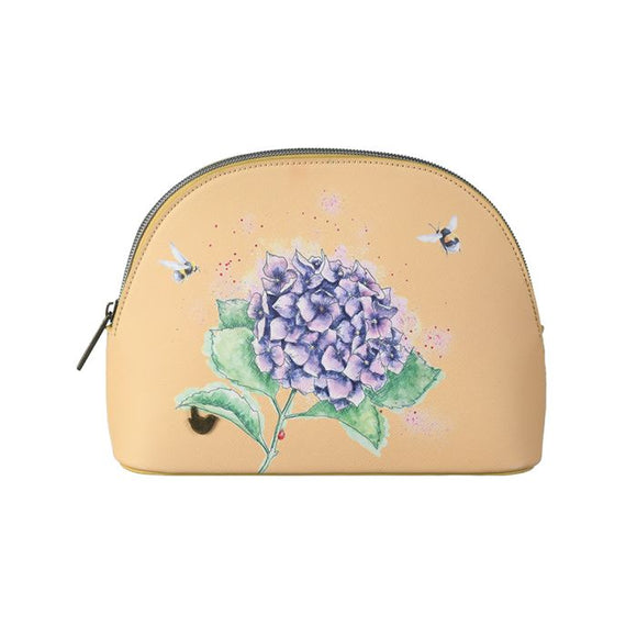 Hydrangea Bee Medium Cosmetic Bag
