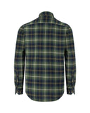 Hoggs of Fife Mens Pitmedden LS Flannel Check Shirt Green Check
