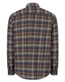 Hoggs of Fife Mens Kirkwall Brushed Flannel Check Shirt Navy/Green