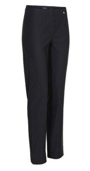 Robell Marie Fleece Lined Full Length Trousers - Elephant Grey