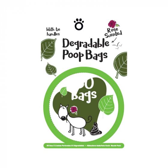 Degradable Scented Poop Bags Pack - 50 Pack