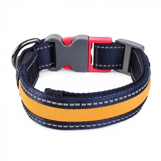 Flash & Go Rechargeable Night Dog Collar - Select Size