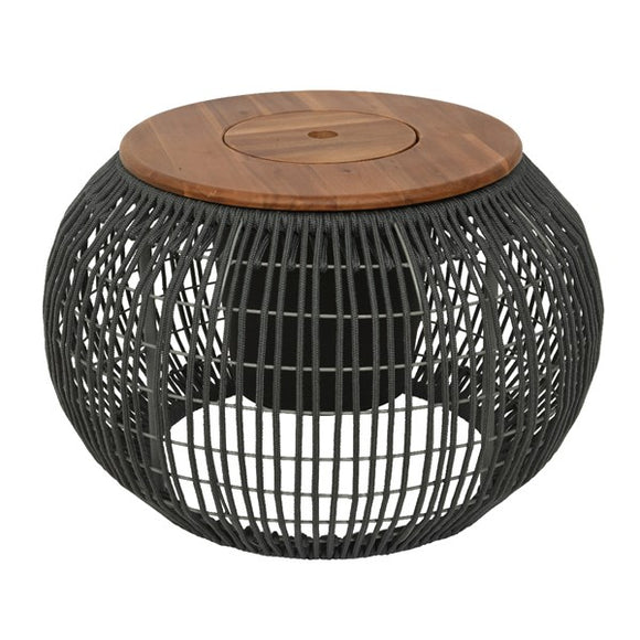 Seville Rope Outdoor Side Table- Grey