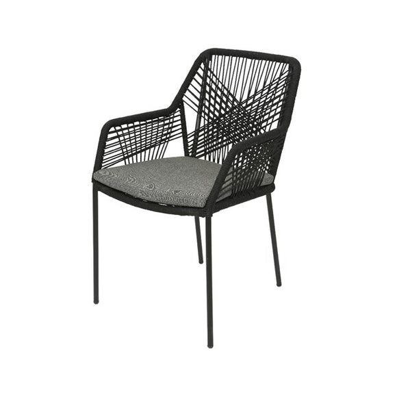 Seville Rope Outdoor Chair - Black