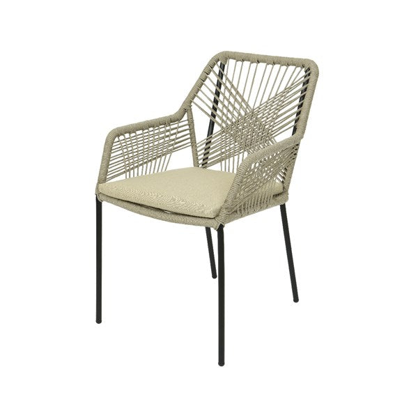 Seville Rope Outdoor Chair - Beige – Kellockbank