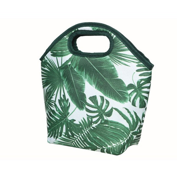 Leaf Print Cool Bag with Handle