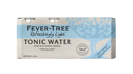 Fever-Tree - Refreshingly Light Tonic Water (Mini Cans) (8x150ml)