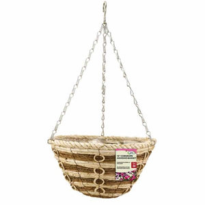 12in Cornrope Hanging Basket