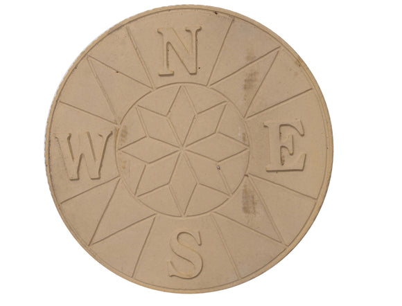 Compass Centre Stepping Stone - Buff Gold
