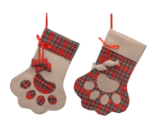 50cm Tartan Pet Stocking