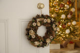 Cream and Gold Decoration Christmas Wreath 36cm