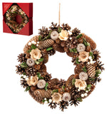 Cream and Gold Decoration Christmas Wreath 36cm