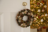 Cream and Gold Decoration Christmas Wreath 30cm