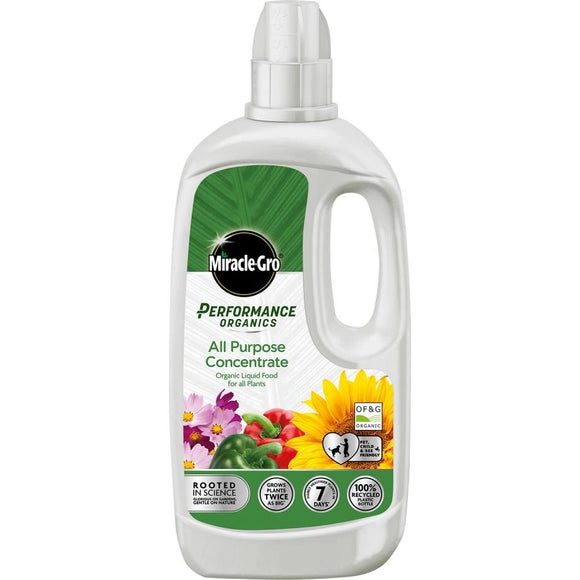 Miracle-Gro Performance Organics All Purpose Concentrated Liquid Plant Food 1L
