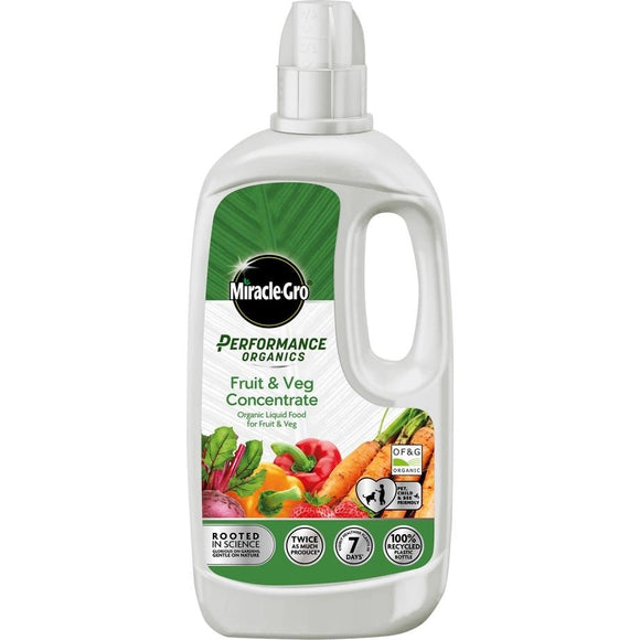 Miracle-Gro Performance Organics Fruit & Veg Concentrated Liquid Plant Food 1L