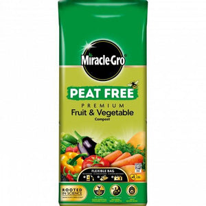 Miracle-Gro Peat Free Premium Fruit & Vegetable Compost 42L