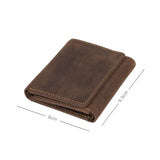 Apache - Tri-Fold Cash & Card Brown Wallet