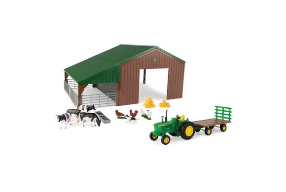 Farm Building Set with John Deere Tractor