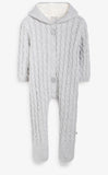 Grey Lined Knitted Pramsuit