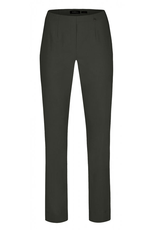 Robell Marie Regular Length Trousers - Slate Grey