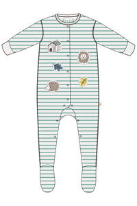 FRUGI Lovely Applique Patch Babygrow